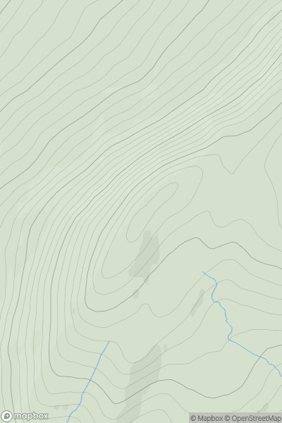 Thumbnail image for Carn Fiaclach [Loch Ericht to Glen Tromie & Glen Garry] showing contour plot for surrounding peak